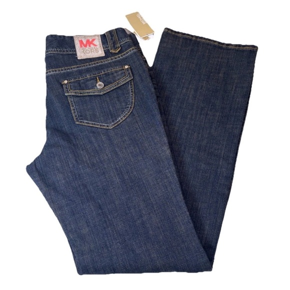 Michael Kors Denim - Michael Kors Dark Blue Women’s Jeans Flare Jeans Size 10